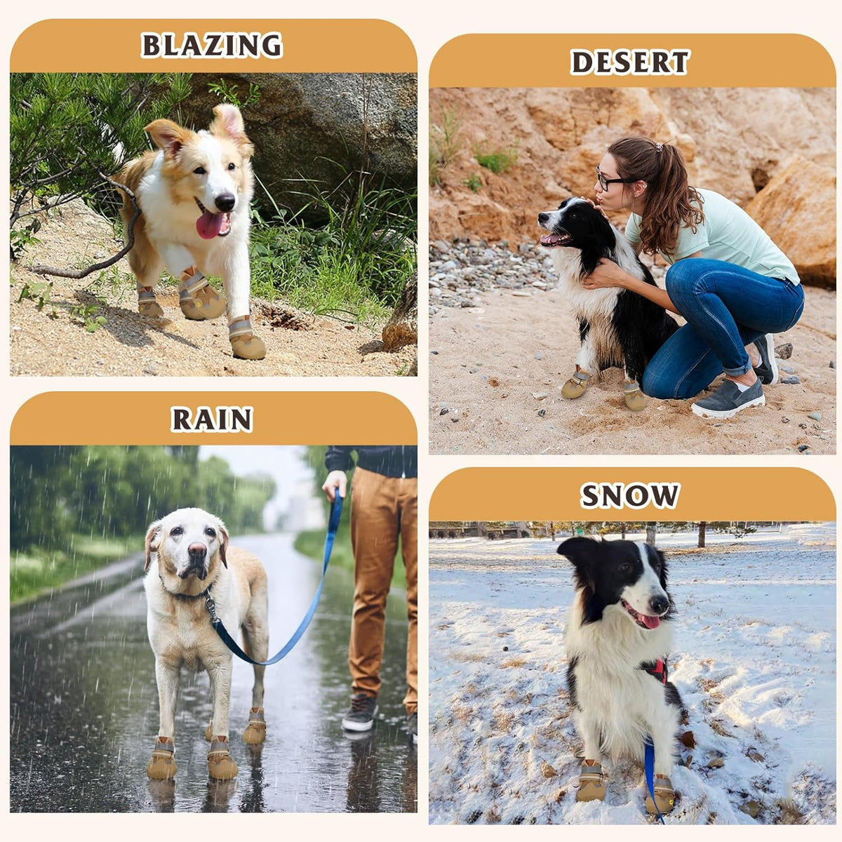 Dog Shoes for Large Medium Small Dog, Mesh Breathable Dog Shoes for Hot Pavement, Anti-Slip Dogs Boots Paw Protectors with Reflective for Outdoor Walking Indoor Hardfloors (Size 5)