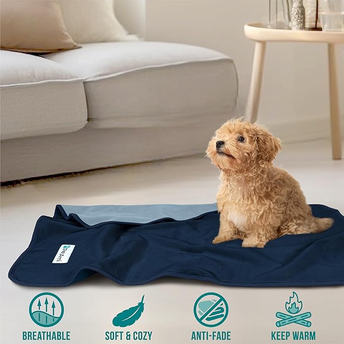 PetAmi Waterproof Pet Blanket Dog Bed Couch Cover for Furniture, Reversible Washable Soft Fleece