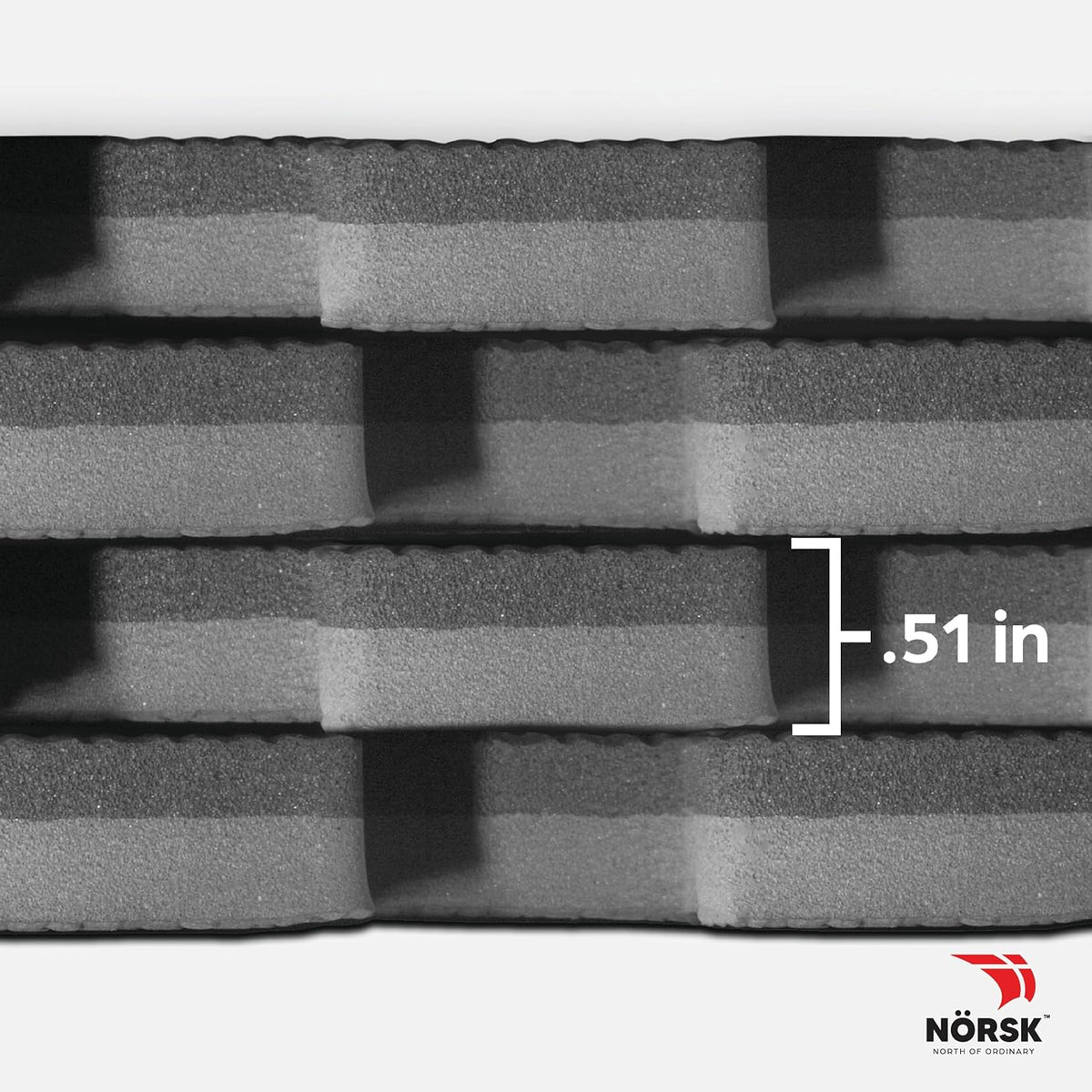 Norsk Multi-Purpose Reversible Floor Mats - EVA Interlocking Foam Tiles (Gray/Black 24 Tiles - 96 sq. Ft. 1/2" Thick)