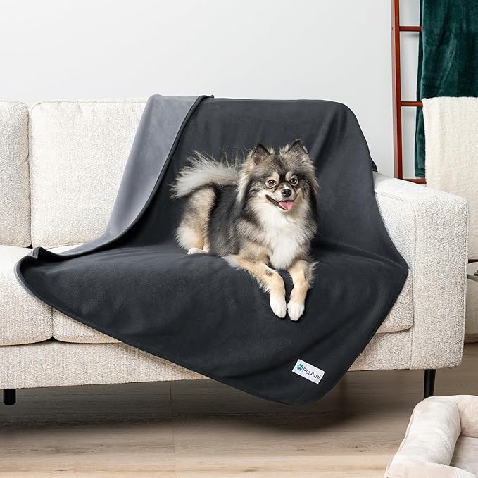 PetAmi Waterproof Pet Blanket Dog Bed Couch Cover for Furniture, Reversible Washable Soft Fleece