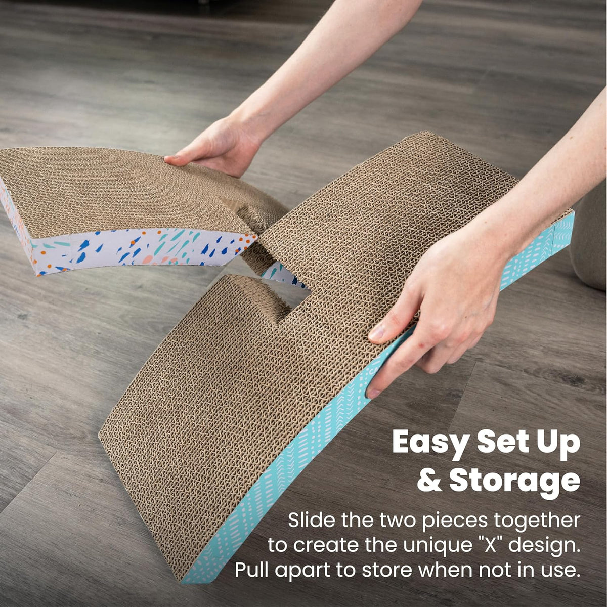 Catstages Easy Life Hammock Cat Lounger & Scratcher – Elevated Scratcher & Resting Spot for Cats, Comfortable & Multifunctional Design