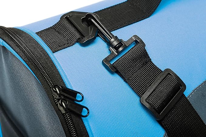 Pawer 18” x 11”x 11” Soft-Sided Foldable Airline Approved Pet Carrier for Cat, Puppy and Small Dog, Washable 600D Oxford Fabric, with Handle and Strap for Carry, Multiple Colors Available
