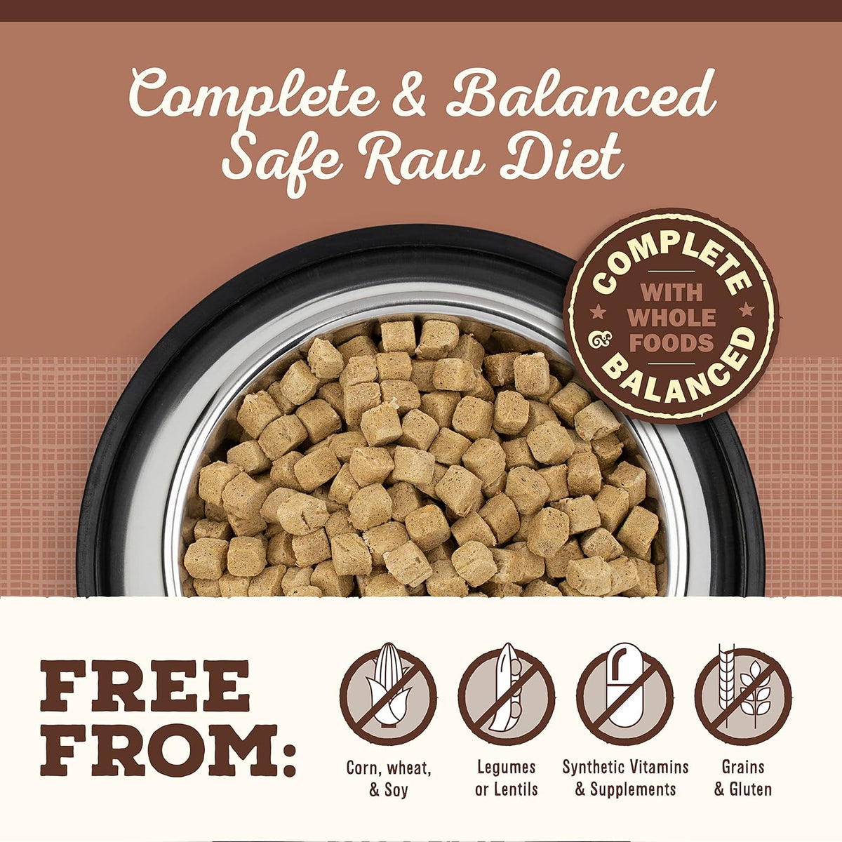 Primal Freeze Dried Dog Food, Pronto Mini Nuggets, Pork; Scoop & Serve, Complete & Balanced Meal; Also Use As Topper or Treat; Premium, Healthy, Grain Free, High Protein Raw Dog Food (16 oz)