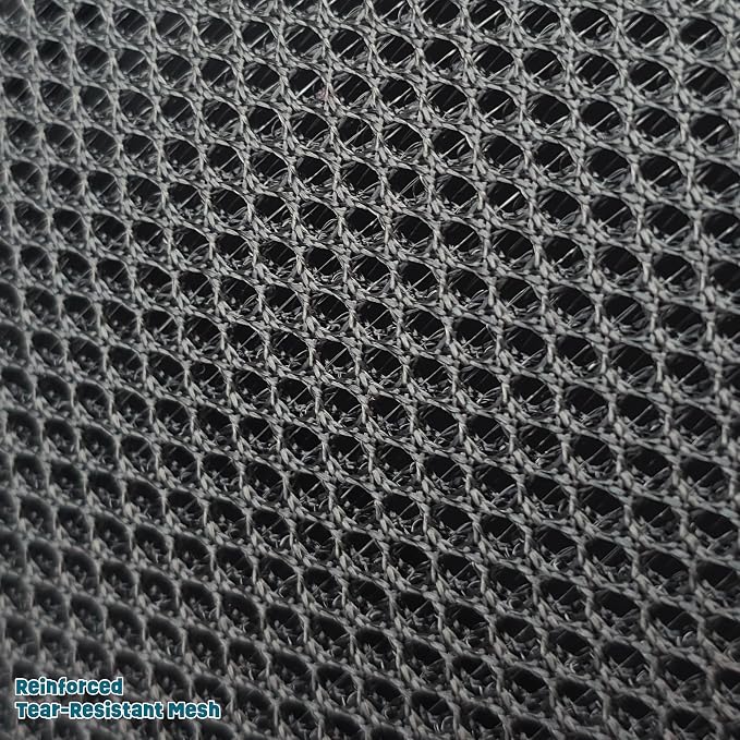 Airline-Approved Pet Carrier with Expandable Pop-Up Mesh Window, Waterproof Bottom & Plush Washable Pad (Black)