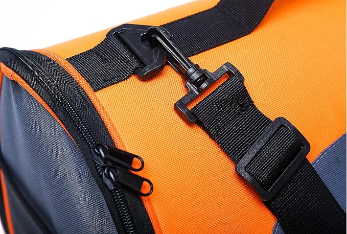 Pawer 18” x 11”x 11” Soft-Sided Foldable Airline Approved Pet Carrier for Cat, Puppy and Small Dog, Washable 600D Oxford Fabric, with Handle and Strap for Carry, Multiple Colors Available