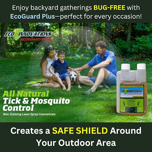 Mosquito & Tick Yard Spray, Natural Essential Oils, 8oz