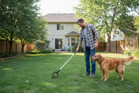 Keep Your Yard Clean with the 32" Pooper Scooper for Dogs