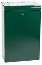Zero Waste USA - The Gladiator® Dog Waste Station - SINGLpul® Header Bag System - Free 400 waste bags and 25 can liners - Over 500k sold in USA (Gloss Green)