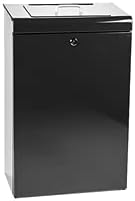 Zero Waste USA - The Gladiator® Dog Waste Station - Matte Black | Locking 11-gallon sealed-chute can, rust-proof aluminum, 400 bags, 25 liners, commercial-grade, 10-year warranty