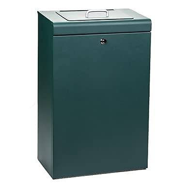 Zero Waste USA Ultimate Dog Waste Bag System, Matte Green, 10 Gallon Aluminum Trash Can