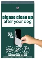 Mini Dog Waste Station with ONEpul Bag System - Free 400 Waste Bags Included - Green