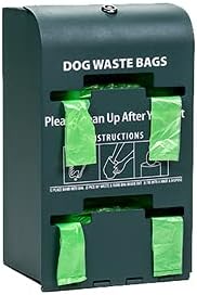 Standard Mini Dog Waste Station / Tie_Handle Roll (Matte Green)