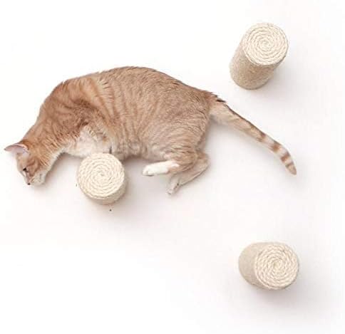 Catastrophic Creations Floating Cat Scratching Post, Hand-Crafted Sisal Cat Scratcher Post, Wall Cat Shelves & Scratching Posts for Indoor Cats, Durable & Modern Cat Furniture (1 Pc)