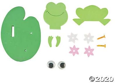 3D Frog On A Lillypad Floating Ck-12 - Crafts for Kids and Fun Home Activities (Pack of 4)