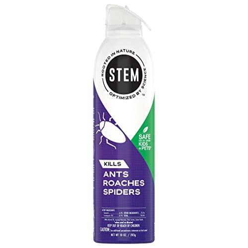 Stem Kills Ants, Roaches and Spiders: Plant-Based Active Ingredient Bug Spray, Botanical Insecticide for Indoor and Outdoor Use; 10 fl oz (Pack of 2)
