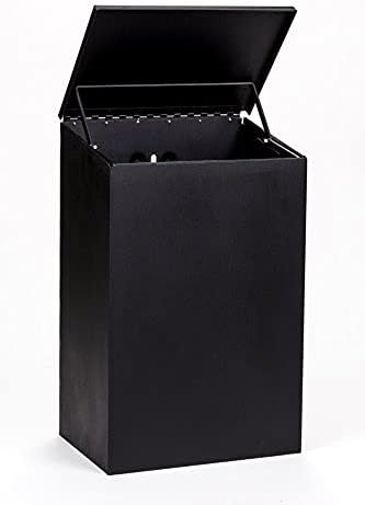 Standard Dog Waste Station / EZ_Tie Hanging Bag System_Square Can(Matte Black)