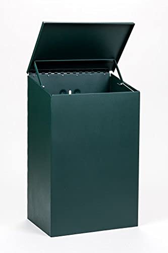 Standard Dog Waste Station / Tie_Handle Roll_Square Can(Matte Green)