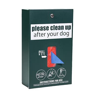 Zero Waste USA Ultimate Dog Waste Bag System, Matte Green, 10 Gallon Aluminum Trash Can