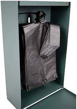 Standard Dog Waste Station / EZ_Tie Hanging Bag System_Square Can(Matte Green)