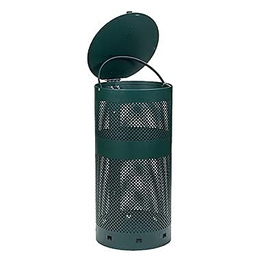 Standard Dog Waste Station / EZ_Tie Hanging Bag System (Matte Green)