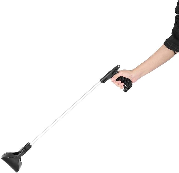 ZJchao Dog Cat Waste Pick Up Tool, Scoop Jaw Pooper Scooper Dirt Picker Single Handed Heavy Duty Poop Scoop Dog Sanitary Waste Pickup Tool Large Size