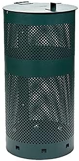 Standard Dog Waste Station / Tie_Handle Roll Bags (Matte Green)