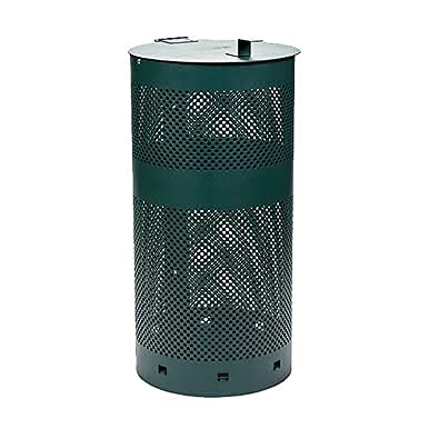 Standard Dog Waste Station / EZ_Tie Hanging Bag System (Matte Green)