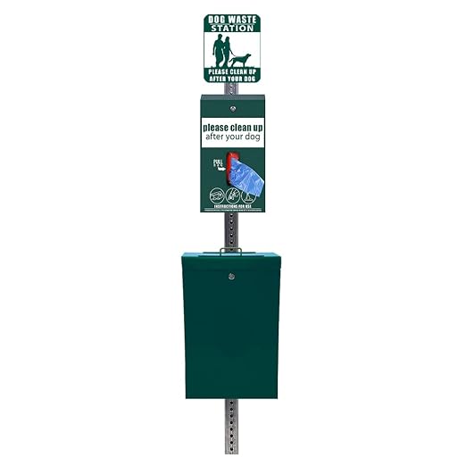 Zero Waste USA Ultimate Dog Waste Bag System, Matte Green, 10 Gallon Aluminum Trash Can