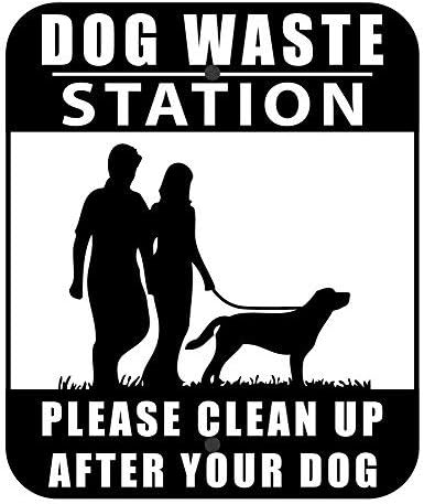 Standard Mini Dog Waste Station / EZ_Tie Hanging Bag System (Matte Black)