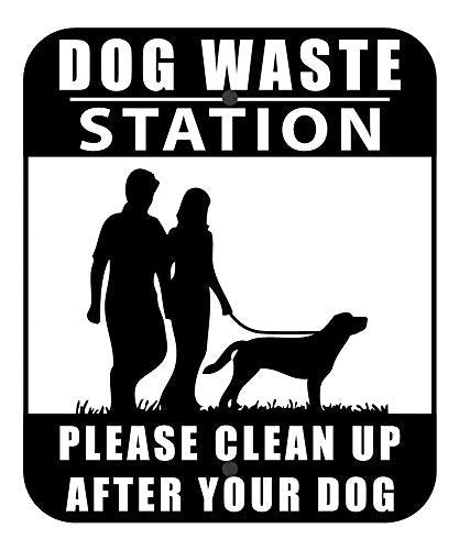 Standard Dog Waste Station / EZ_Tie Hanging Bag System (Matte Black)
