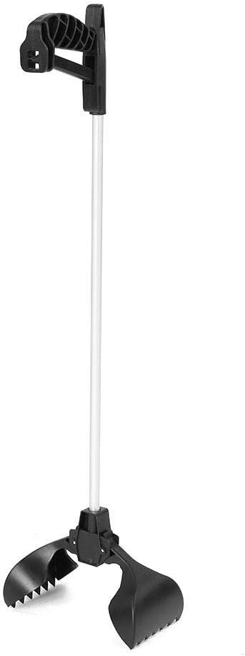 ZJchao Dog Cat Waste Pick Up Tool, Scoop Jaw Pooper Scooper Dirt Picker Single Handed Heavy Duty Poop Scoop Dog Sanitary Waste Pickup Tool Large Size