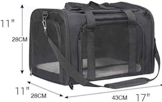 Airline Approved Cat Carriers Dog Carriers Soft-Sided Pet Travel Breathable | Large Size,Airline Approved,For Puppies/Kittens/Rabbits, 5-Sided Breathable Mesh, Self-Locking Zippers, For Cats and Dogs