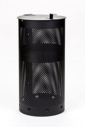 Zero Waste USA - The Sentry® Dog Station - Tie-Handle Roll Bag System - Free 400 waste bags and 25 can liners - Over 500k sold in USA (Matte Black)