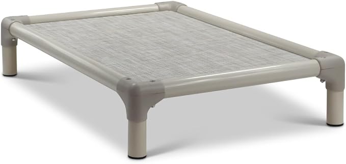 Kuranda Chewproof Elevated Dog Bed – 40" x 25" - Sunsure Textilene - Birch