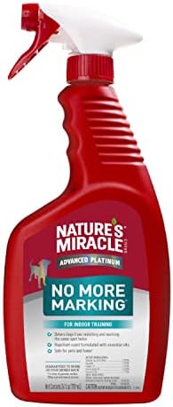 Nature's Miracle Advanced Platinum No More Marking Bundle Advanced Platinum No More Marking 128oz Bottle & 24oz Sprayer. Helps Discourage Repetitive Pet Marking