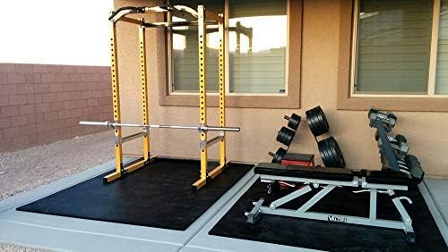 American Floor Mats - Heavy Duty Stall Tiles - Stable/Horse Tiles - Thick, Durable Rubber Flooring Solid Black 12' x 20' Set 3/4" Thick (60 Tiles Total)