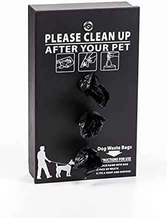 Zero Waste USA - The Gladiator® Dog Waste Station - Matte Black | Locking 11-gallon sealed-chute can, rust-proof aluminum, 400 bags, 25 liners, commercial-grade, 10-year warranty