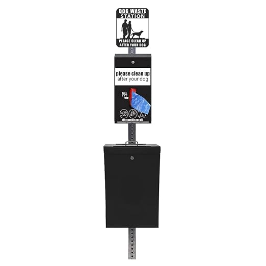 Ultimate™ Dog Waste Station / Tissue_Style Bag System (Matte Black)