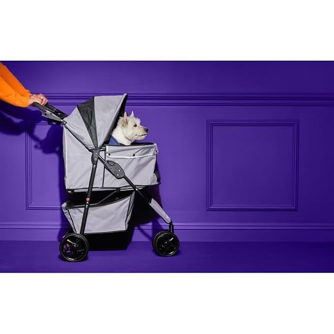 EveryYay by Petco Collapsible Pet Stroller 33'' L X 18'' W X 38'' H Grey