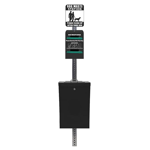Ultimate™ Dog Waste Station / Tie_Handle Roll (Matte Black)
