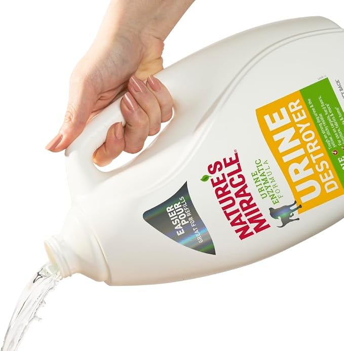 Nature's Miracle Dog Urine Destroyer, Dog Urine Stain Remover and Odor Control, White, 64 fl oz
