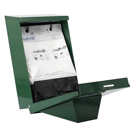 Mutt Mitt® Aluminum Dog Waste Station - Gloss Green | 2-Ply | Complete aluminum station with 400 header bags, 25 liners, 12-gal can, locking dispenser, post & hardware included