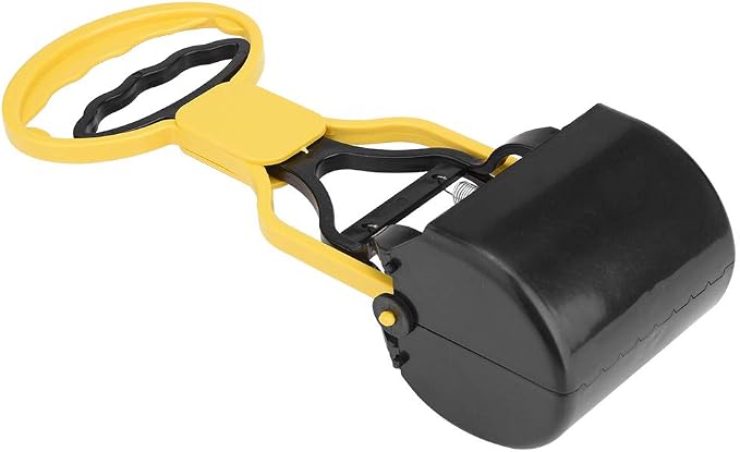 Heavy Duty Dog Poop Scooper, Foldable Pet Waste Remover, with Long Handle for Easy Cleanup Jaw Clip for Puppies and Animals Waste Disposal