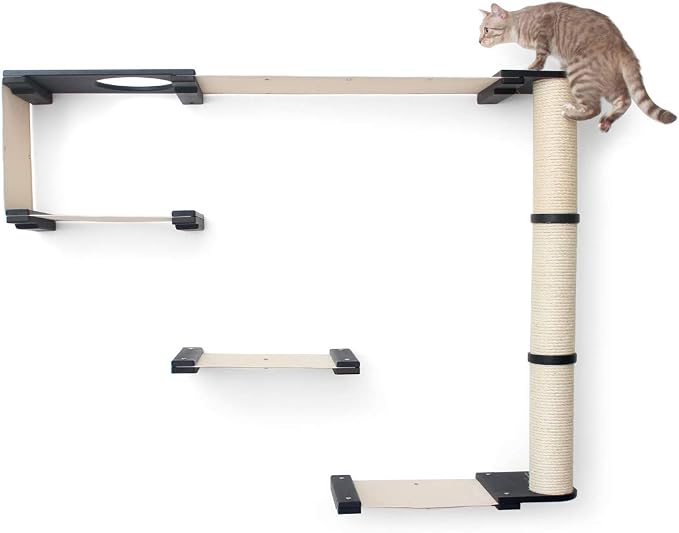 CatastrophiCreations Climb - Multiple-Level Cat Hammock & Climbing Activity Center - Wall-Mounted Cat Tree Shelves