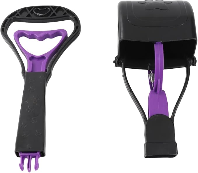 Pooper Scooper for Dogs, Heavy Duty Long Handle Tool, Portable Poop Pick Up Scoop for Yard and Grass 17.72x3.94 Inches