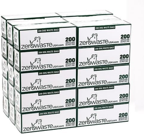 Zero Waste USA - 6,000 Premium Dog Waste Station Refill Bags, 30 Rolls | Premium commercial refill rolls, stronger dog waste station bags, fits most dispensers, heavy-duty design for parks & HOAs