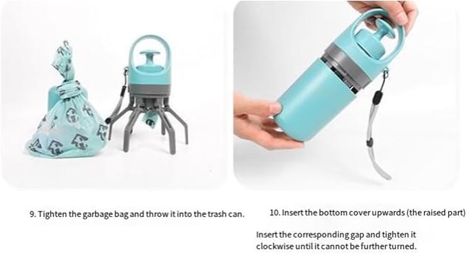 Portable Pet Pooper Scooper,Portable Pooper Scooper for Dogs,Portable Poop Scooper with Bags,Pooper Scoopers with Bag Attachment,with 15/60/120 PCS Bag Attachment. (60, Bags)