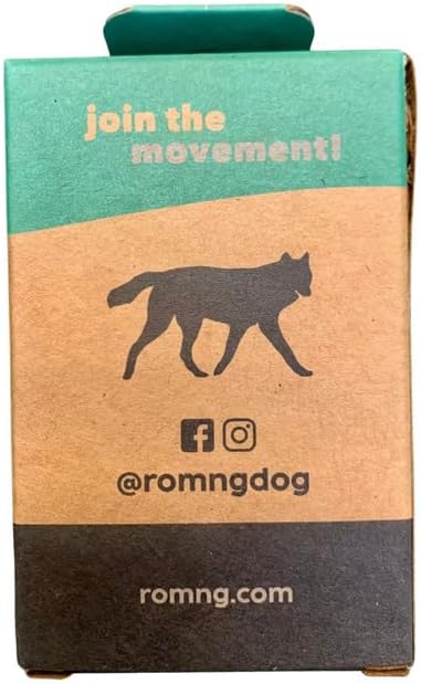 ROMNG Compostable Dog Poop Bags, Plant-Based, TUV Certified, Unscented, Leak-Proof, 18 Rolls, 270 Bags, Black
