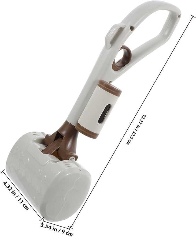 Veemoon Heavy Duty Dog Poop Scooper with Long Handle and Abs Material, Versatile Pet Waste Picker for Outdoor Activities and Neighborhood Use, User-Friendly Pooper Scooper for Small