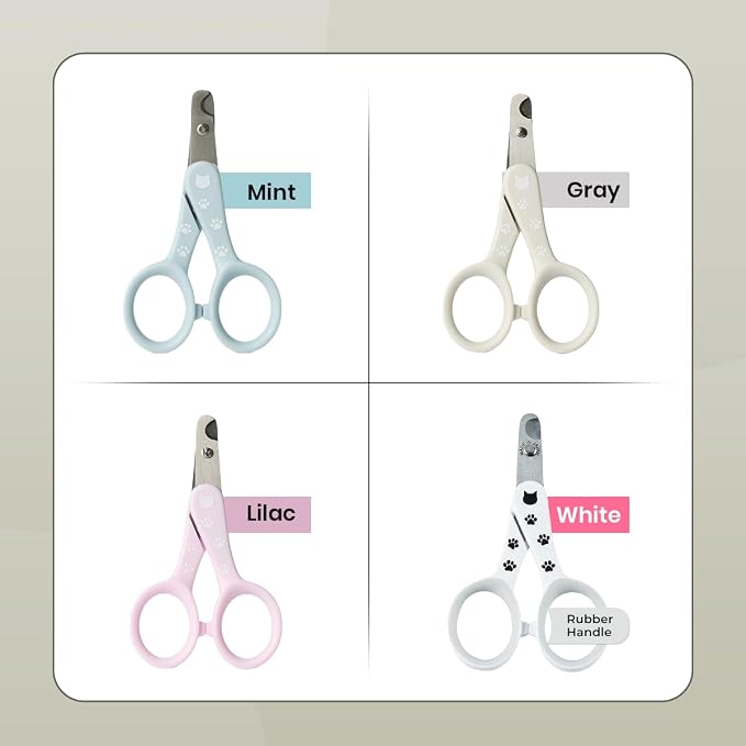 Necoichi Purrcision Feline Nail Clippers | Lever Principle Cat Nail Clipper | Butter-Smooth Cuts | Made in Japan, Seki Swordsmith Craftsman | Stainless Steel Cat Claw Trimmer for Indoor Cats (Gray)